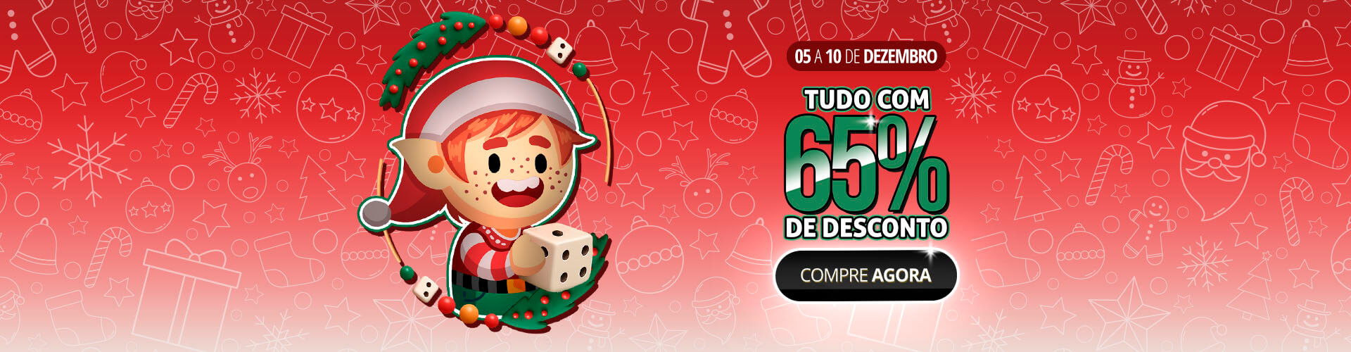 ? 65% de desconto nos crditos pra sua diverso ficar mais doce que panetone!?