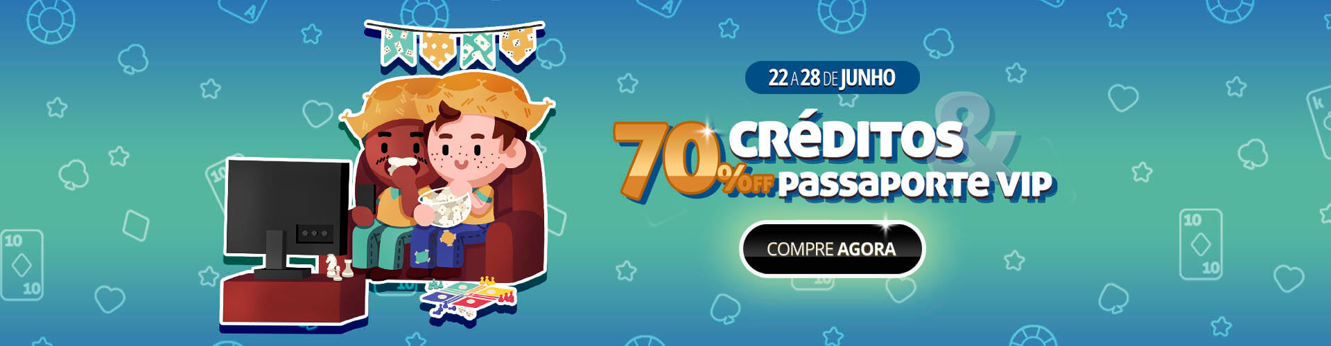 Tudo com 70% de desconto pra curtir a copa em clima junino! ??